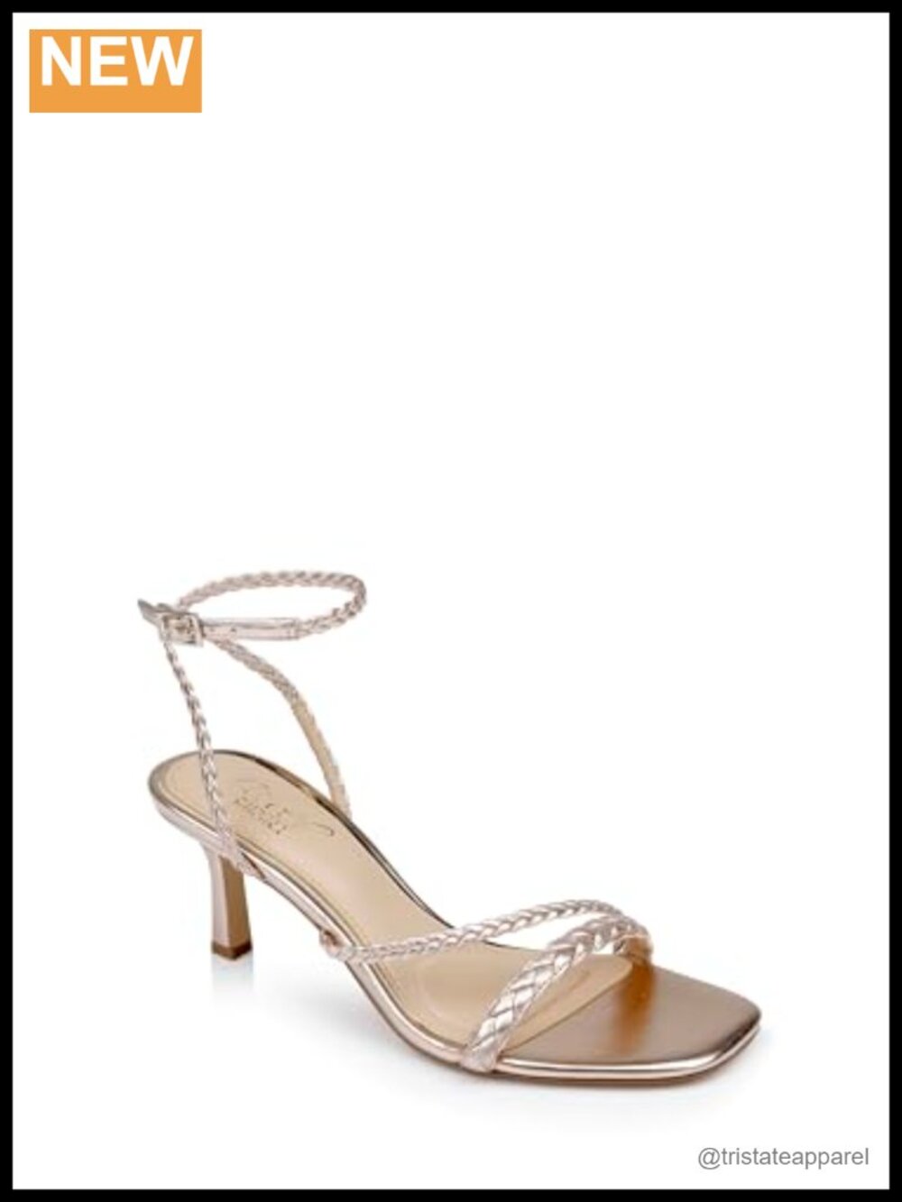 Braided Stiletto Heeled Sandals Ankle Strap Buckle Formal Evening